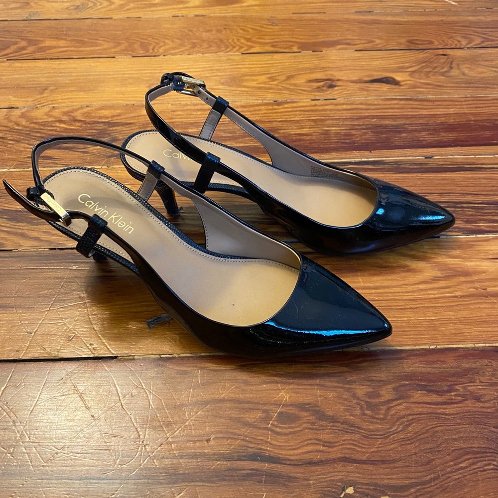 Patsi patent leather sling back heels - Picture 3 of 6